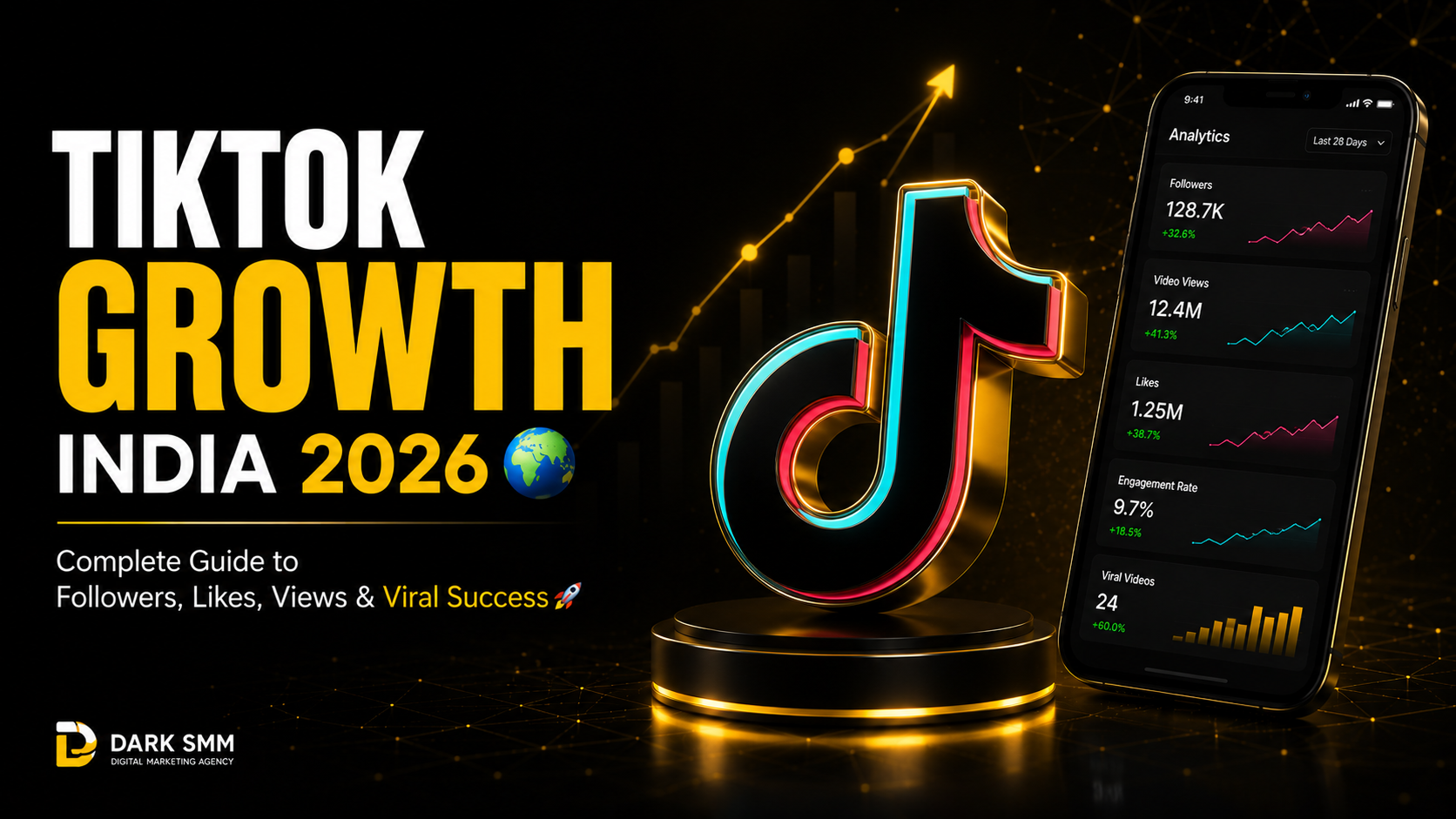 TikTok Growth India 2026 🌍 – Complete Guide to Followers, Likes, Views & Viral Success 🚀