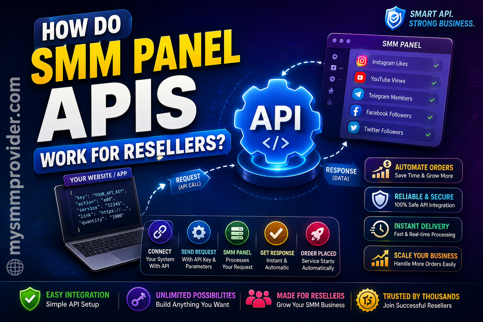 How do SMM panel APIs work for resellers?