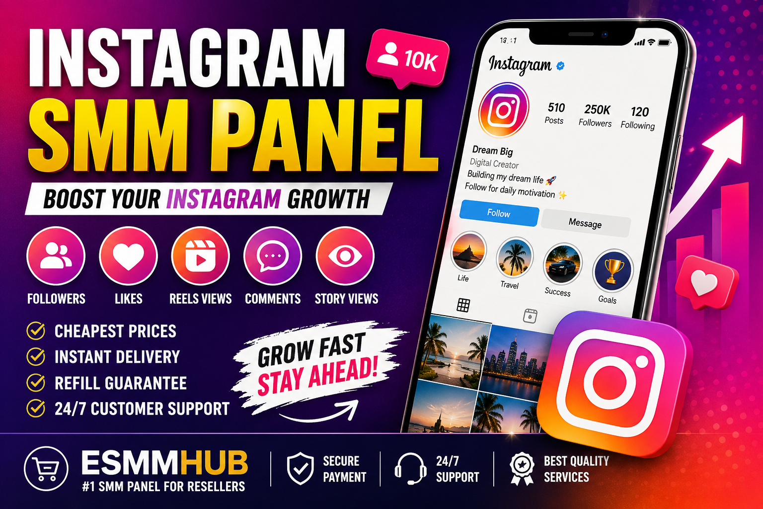 Best Instagram SMM Panel in 2026 – Affordable Instagram Growth Services for Creators & Resellers