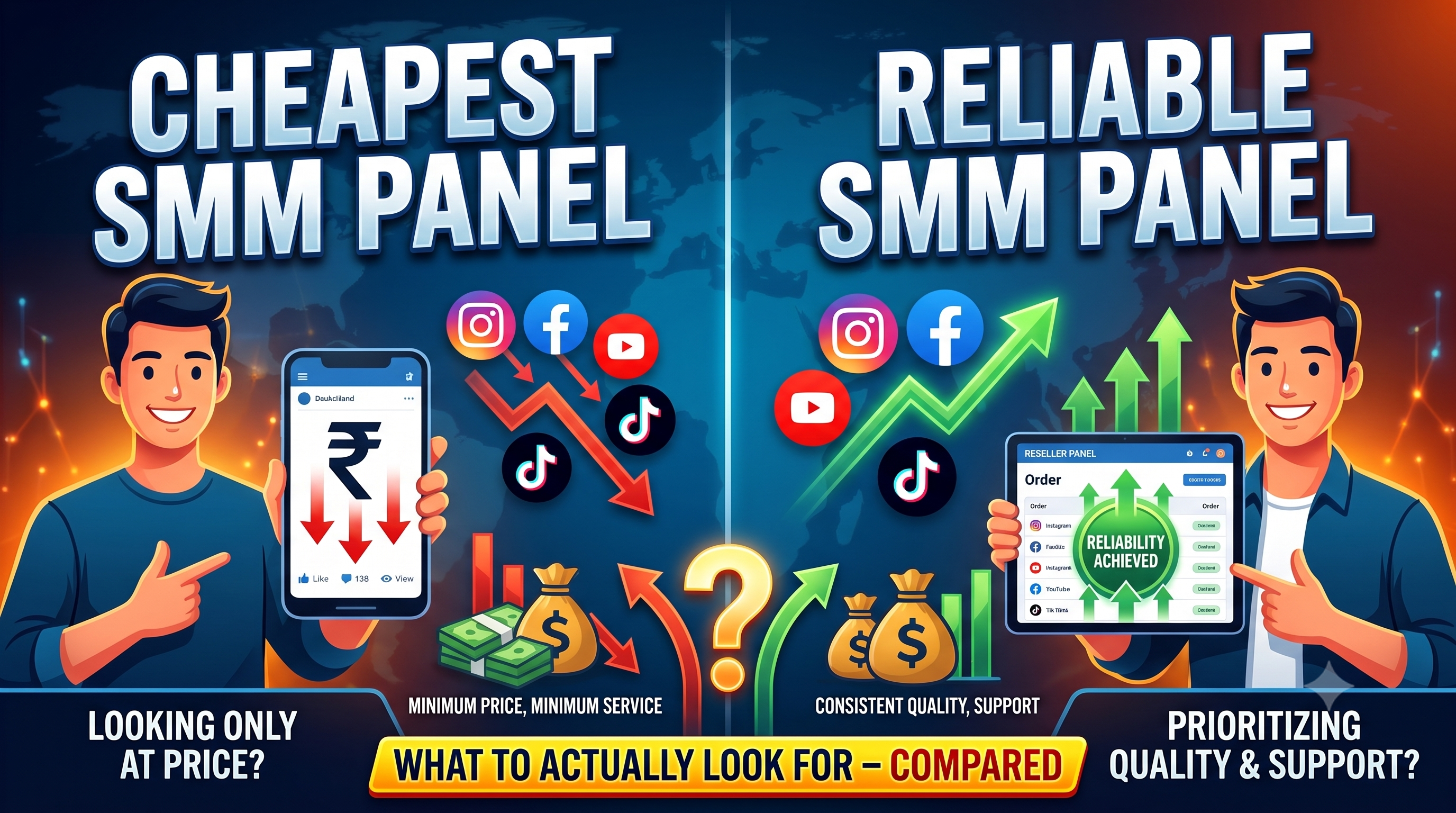 Cheapest vs Reliable SMM Panel
