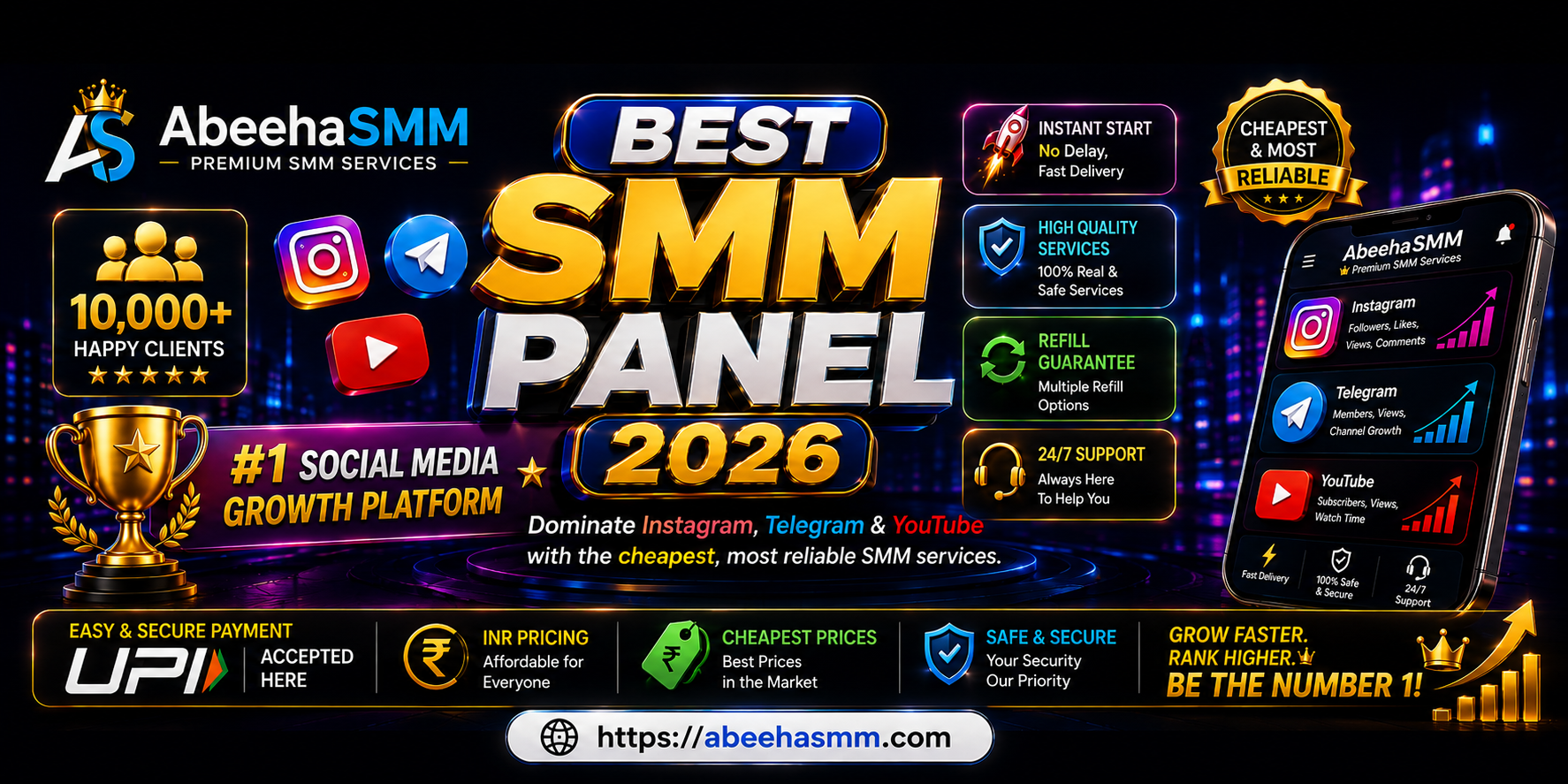 #1 Affordable Social Media Growth Platform