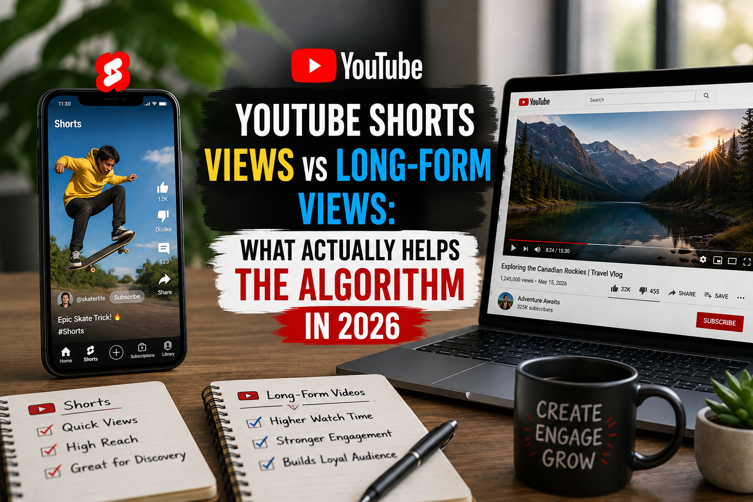 YouTube Shorts Views vs Long-Form Views: What Actually Helps the Algorithm in 2026