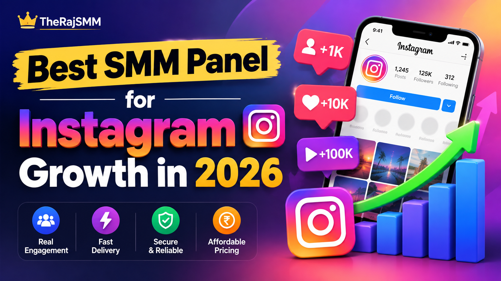 Best SMM Panel for Instagram Growth in 2025 | TheRajSMM.com