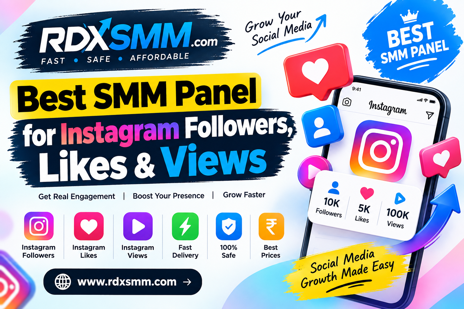 RdxSMM – Best SMM Panel for Instagram Followers, Likes & Views
