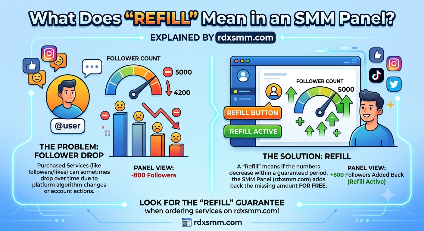 What Does “Refill” Mean in an SMM Panel? Complete Guide