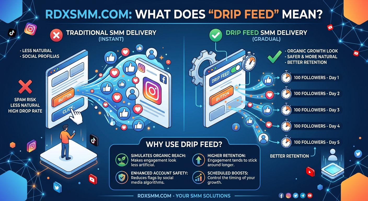 What Does Drip Feed Mean in an SMM Panel? Complete Guide