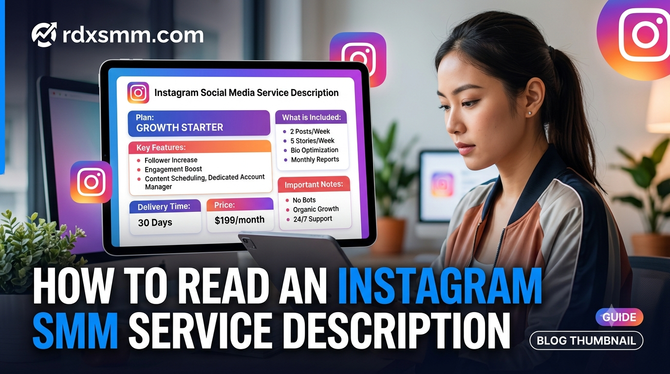 How to Read an Instagram SMM Service Description: A Complete Beginner's Guide